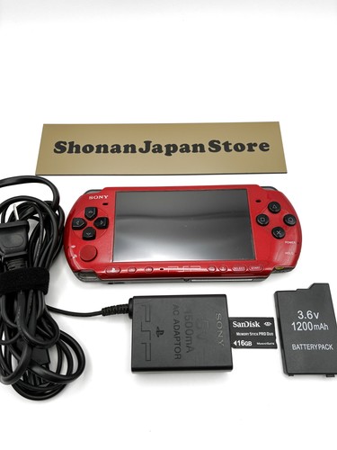 Console psp 3000 redblack set - psp,