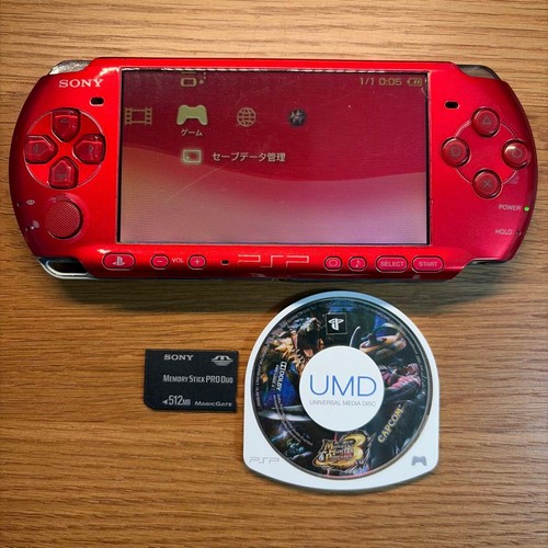Pacchetto sony psp 3000 - pacchetto, rosso