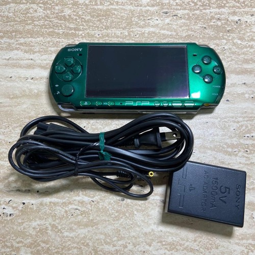 Console psp 3000 verde set - console,